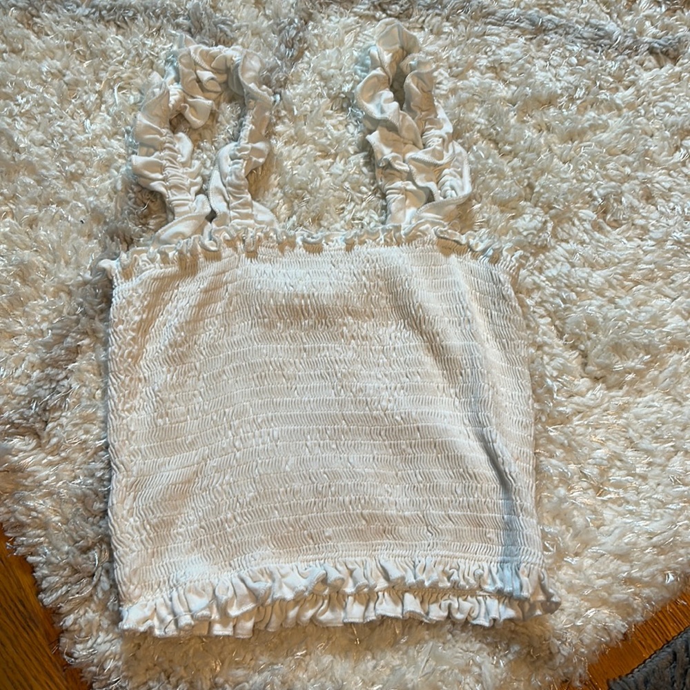 shein, xs, white, crop top